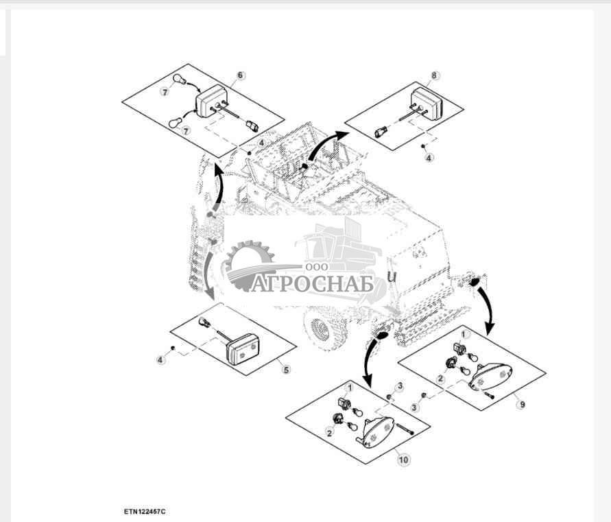 Лампы переднего и заднего указателей поворота 